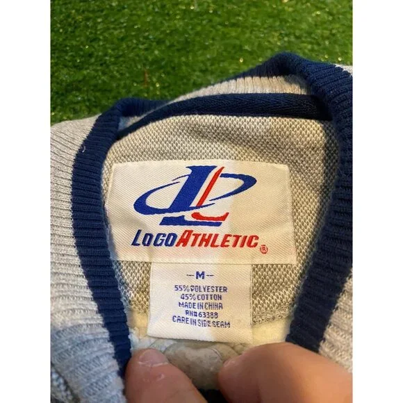 Michigan Wolverines sweatshirt mens medium gray vintage logo athletic 1990s 39 - Picture 3 of 12